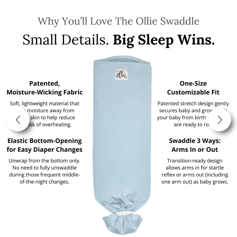 New Ollie Swaddle - One-Size never used